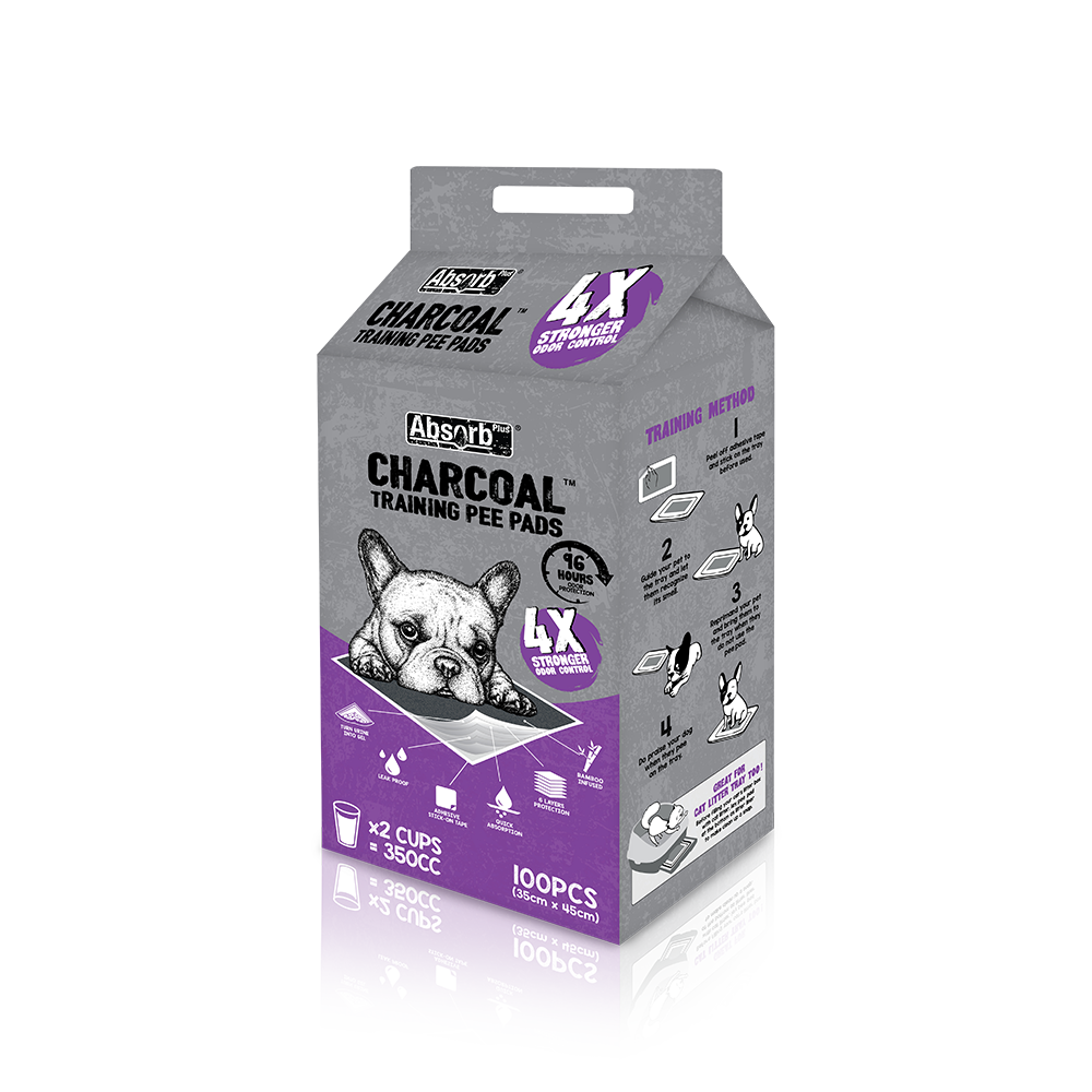 Absorb Plus Charcoal Pet Sheet Pee Pad S/M/L JEPetz Pet Supplies