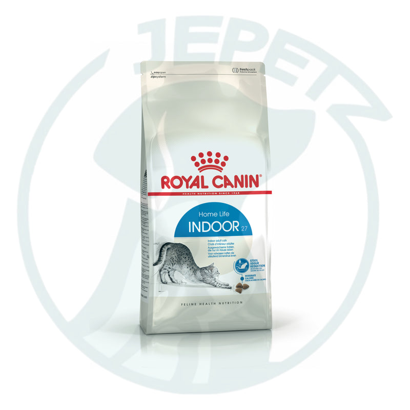2 FOR $290: Royal Canin Indoor 27 Cat Food 10kg