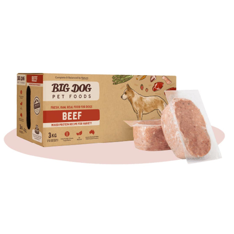 Big Dog Beef Barf Frozen Dog Food 3kg