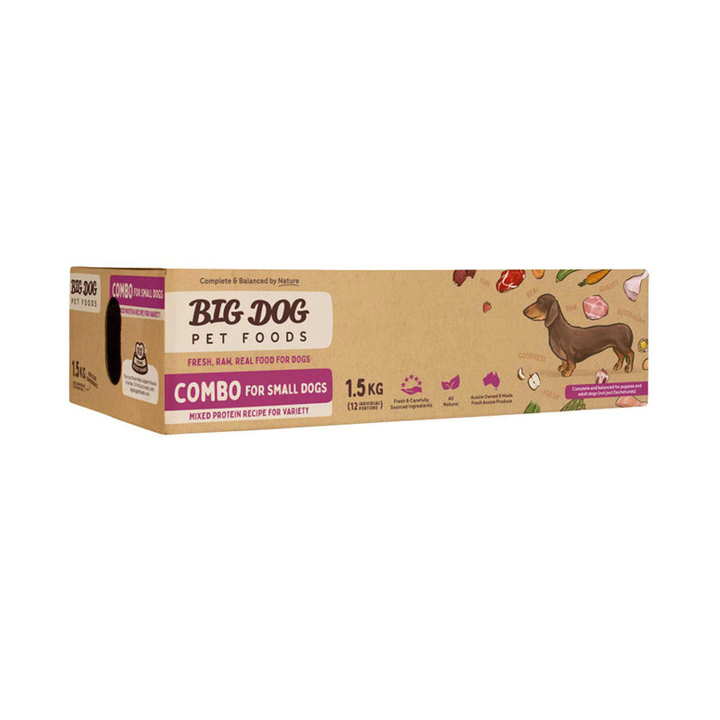 Big Dog Combo Raw Barf Frozen Dog Food For Small Dog 1.5kg