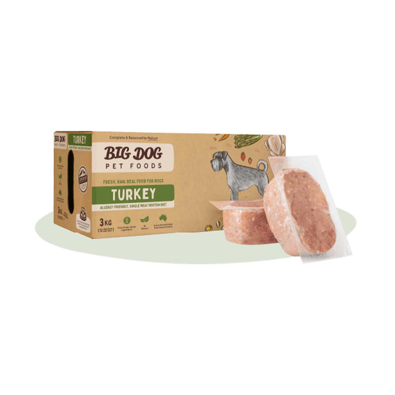 Big Dog Turkey Barf Frozen Dog Food 3kg