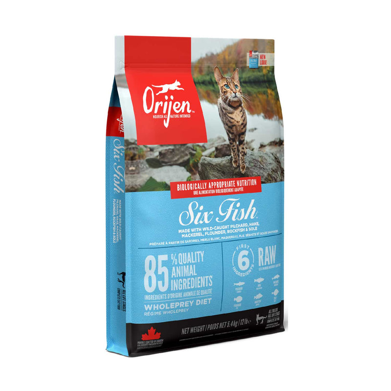 ORIJEN Freeze-Dried Infused Six Fish Cat Dry Food