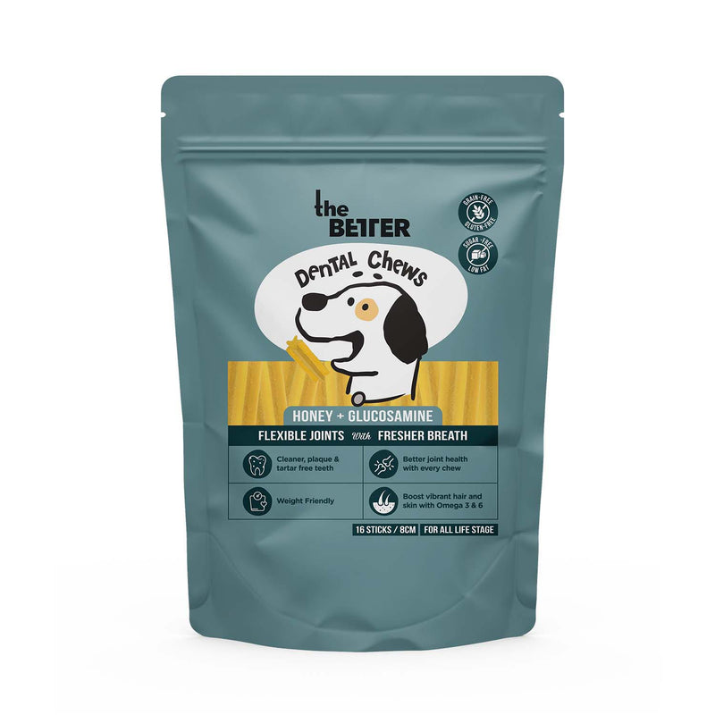 The Better Dental Chews Honey + Glucosamine