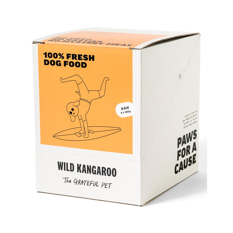 The Grateful Pet Raw Raw Kangaroo Dog Food Case (8 x 250g)