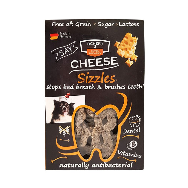 Qchefs Natural Cheese Sizzle Dog Dental Chew 65g