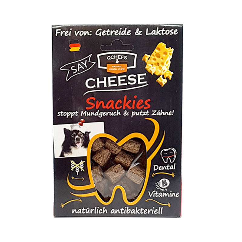 Qchefs Natural Cheese Snackies Dog Dental Chew 65g