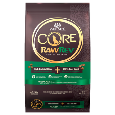 Wellness CORE RawRev Wild Game Adult Grain-Free Dry Dog Food