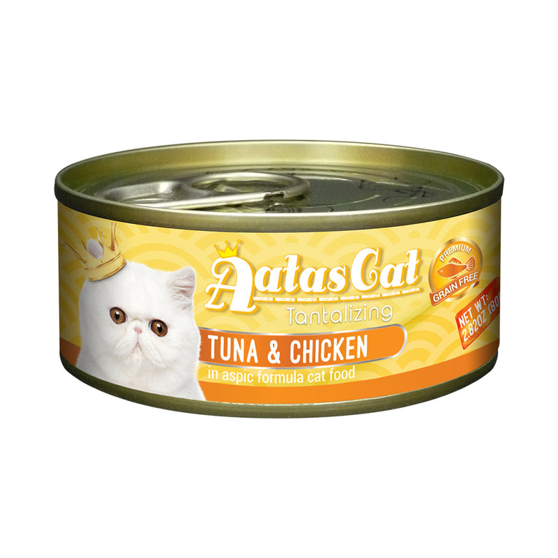 Aatas Cat Tantalizing Tuna and Chicken in Aspic Canned Cat Food 80g