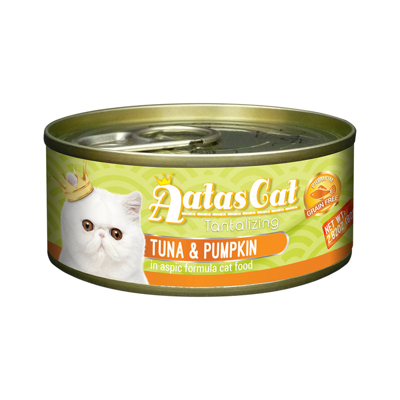 Aatas Cat Tantalizing Tuna and Pumpkin in Aspic Canned Cat Food  80g