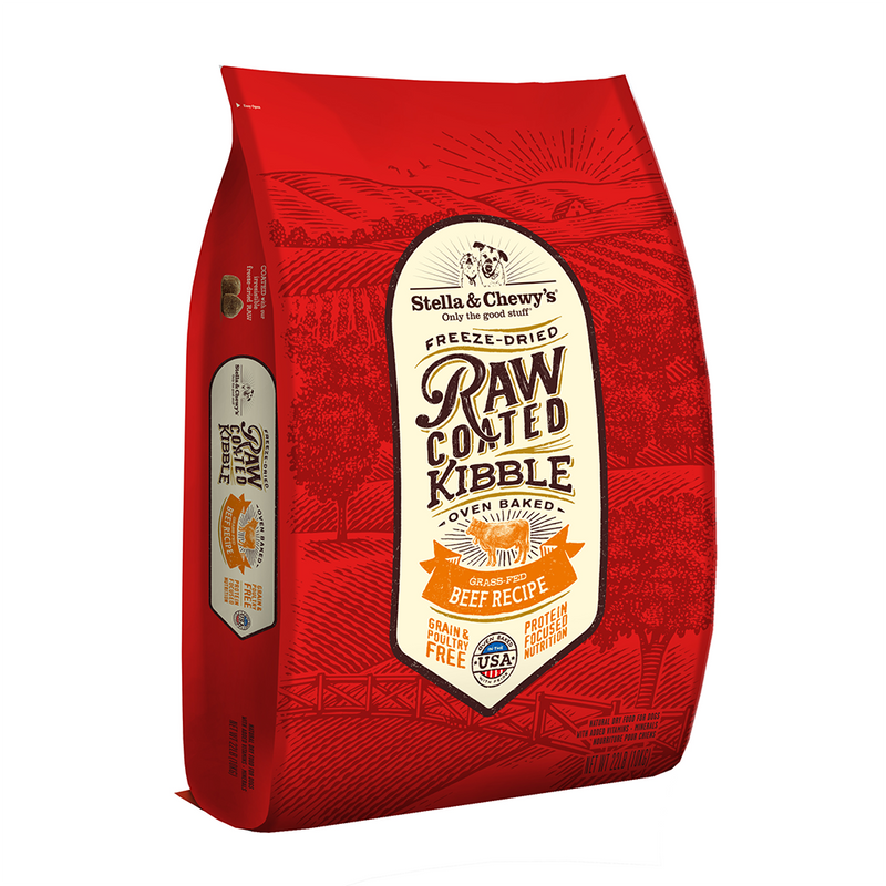 Stella & Chewy’s Freeze-Dried Raw Coated Kibble Grass-Fed Beef Grain-Free Dry Dog Food