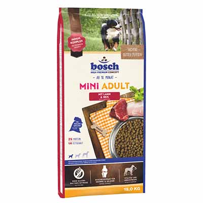 JEPetz - Bosch High Premium Mini Adult Lamb Rice 15kg