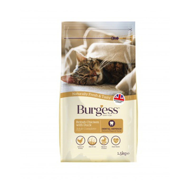 Burgess Chicken & Duck Adult Dry Cat Food