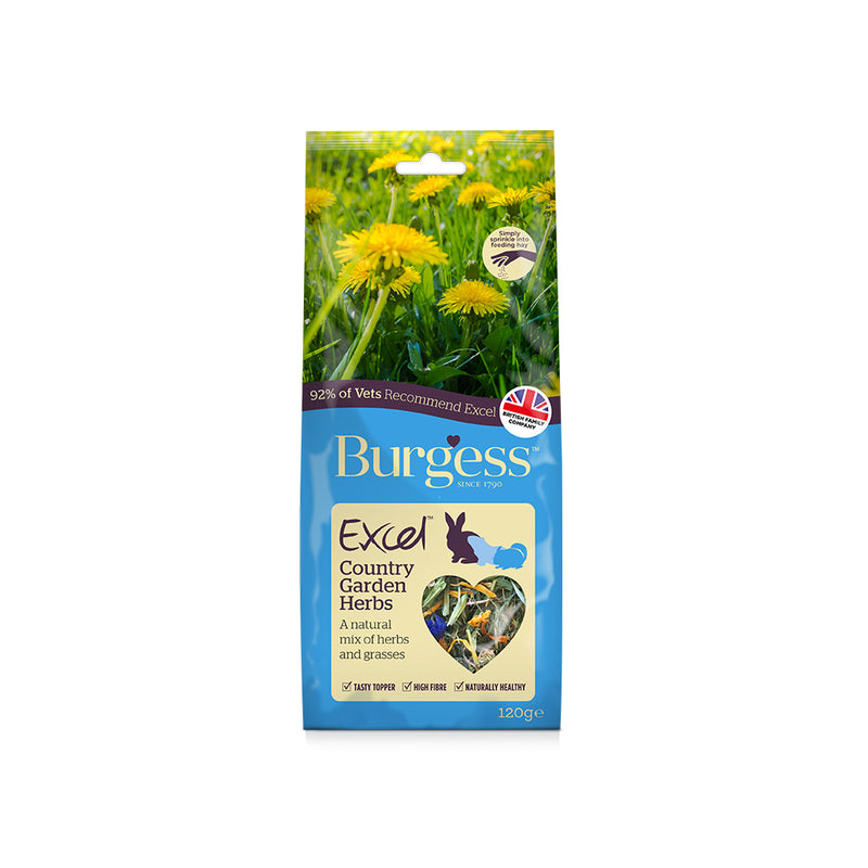 Burgess Excel Snacks Country Garden Herbs 120g