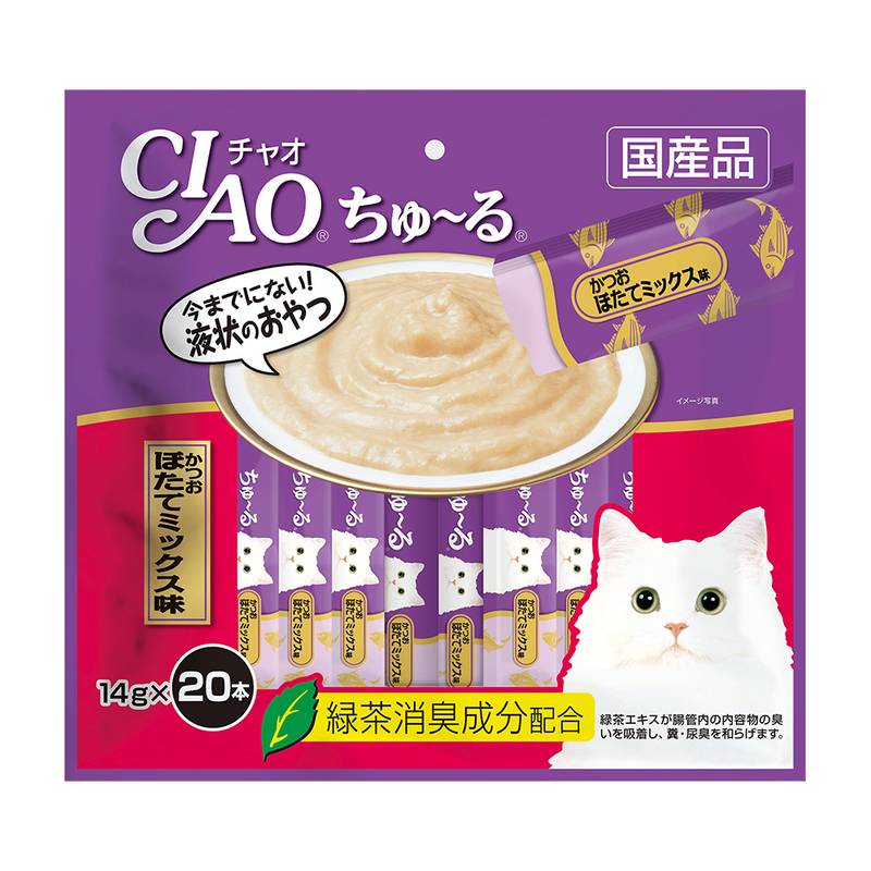 Ciao ChuRu Tuna & Scallop Liquid Cat Treats 280G