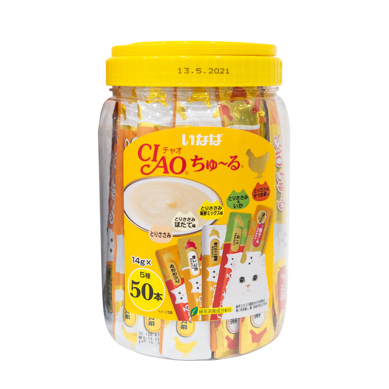 Ciao ChuRu Chicken Festive Pack Liquid Cat Treats 700G