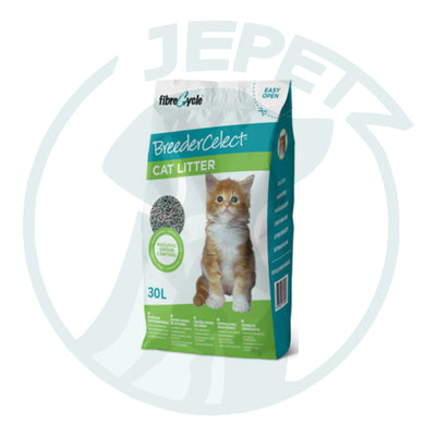 Breeder Celect Recycled Paper Cat Litter 30L