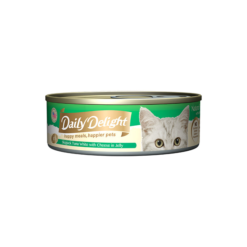 Daily Delight Skipjack Tuna White with Cheese in Jelly 80g x 24 cans