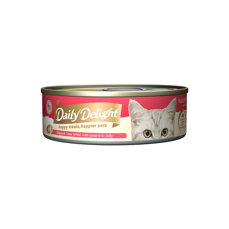 Daily Delight Skipjack Tuna White with Sasami in Jelly 80g x 24 cans