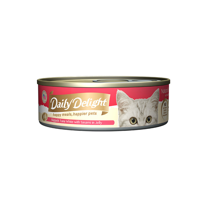Daily Delight Skipjack Tuna White with Sasami in Jelly 80g x 24 cans
