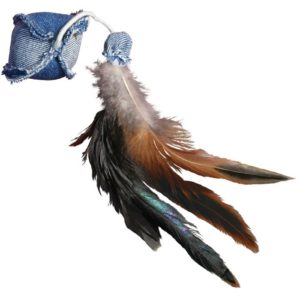 KONG Denim Ball With Feathers