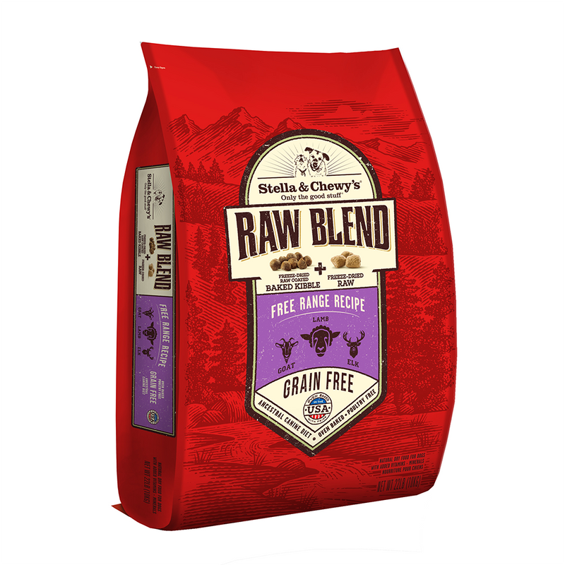 Stella & Chewy’s Raw Blend Free Range Kibble With Freeze-Dried Raw Grain-Free Dry Dog Food
