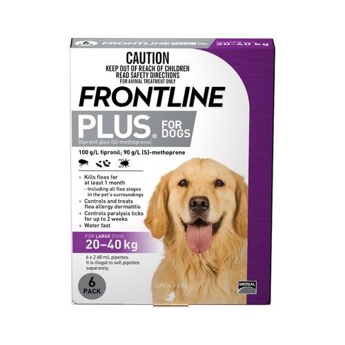 Frontline Plus for Dogs 20 - 40kg