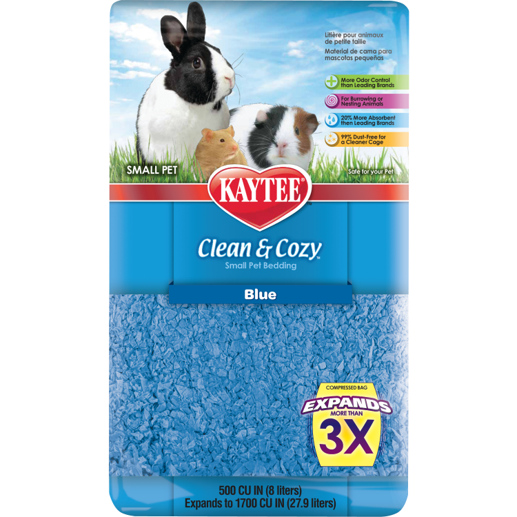 Kaytee - Clean and Cozy Blue Small Pet Bedding 500 cu in