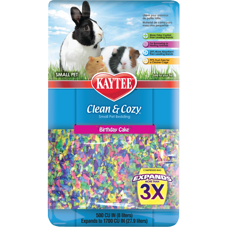 Kaytee - Clean and Cozy Birthday Cake Small Pet Bedding 500 cu in