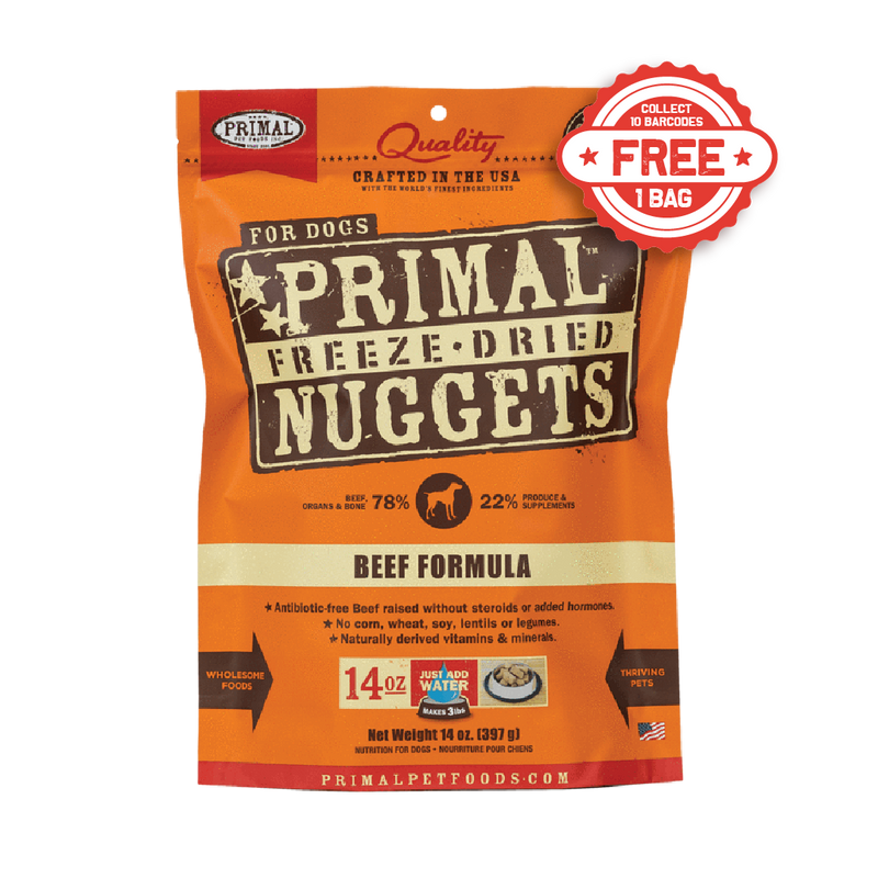 (Bundle Deal) Primal Freeze Dried Formula Grain Free Dog Food 14oz