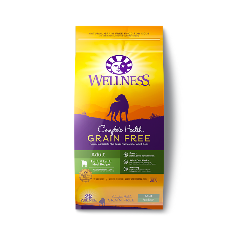 Wellness Complete Health Grain Free Adult Lamb & Lamb Meal Dry Dog Food