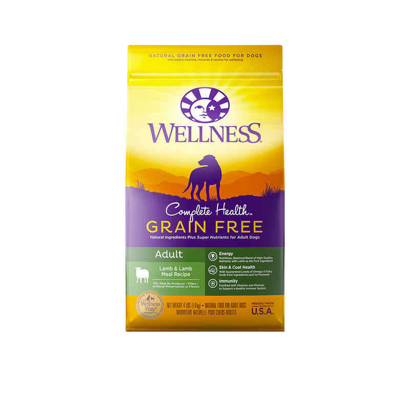 Wellness Complete Health Grain Free Adult Lamb & Lamb Meal Dry Dog Food