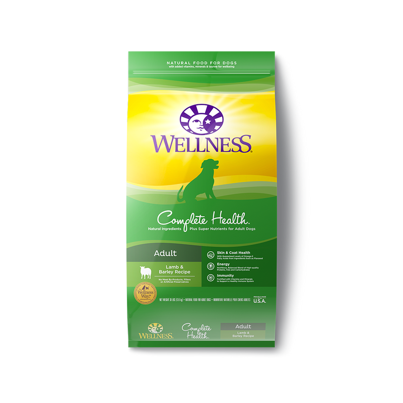 Wellness Complete Health Lamb & Barley Dry Dog Food