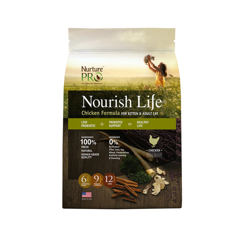Nurture Pro Nourish Life Chicken Kitten & Adult Dry Cat Food