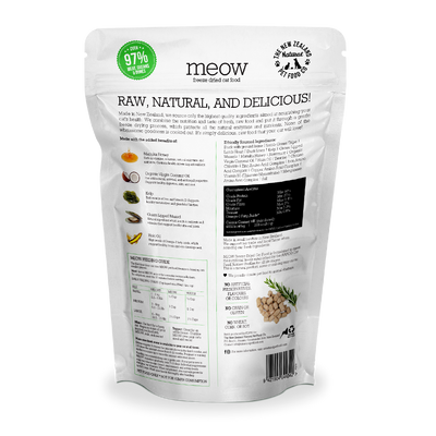 MEOW Duck Grain-Free Freeze Dried Raw Cat Food