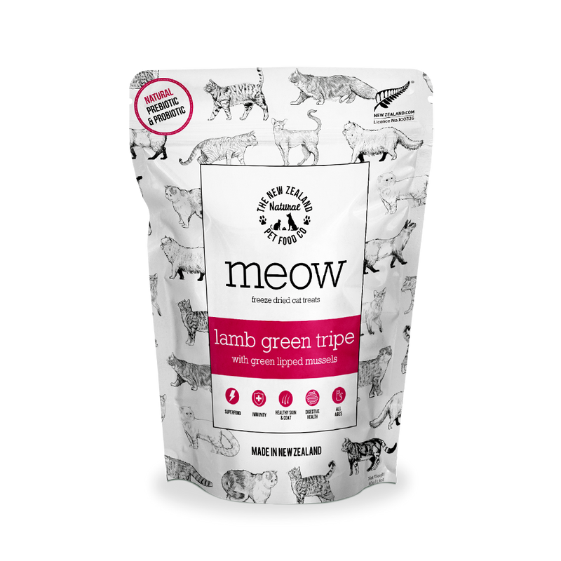 MEOW Lamb Green Tripe Freeze Dried Cat Treats 40g