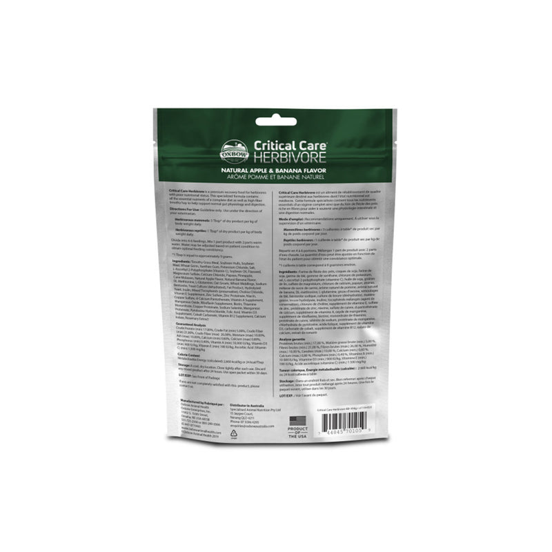 Oxbow Critical Care Herbivore Apple Banana 454G
