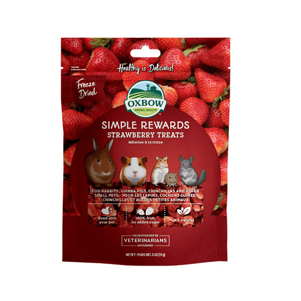 Oxbow Simple Rewards Strawberry Treats 15G