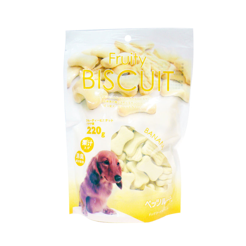 Petz Route Fruity Banana Dog Biscuit 220g