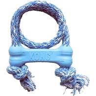 Kong Puppy Goodie Bone With Rope Dog Toy