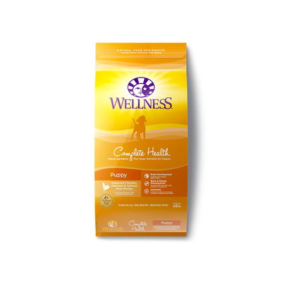 Wellness Complete Health Chicken, Oatmeal & Salmon Puppy Dry Food