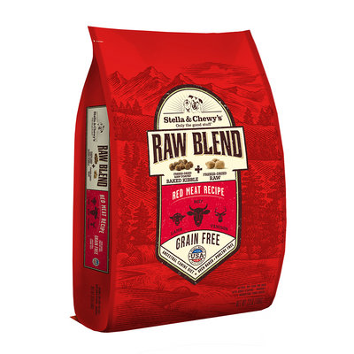Stella & Chewy’s Raw Blend Red Meat Kibble With Freeze-Dried Raw Grain-Free Dry Dog Food