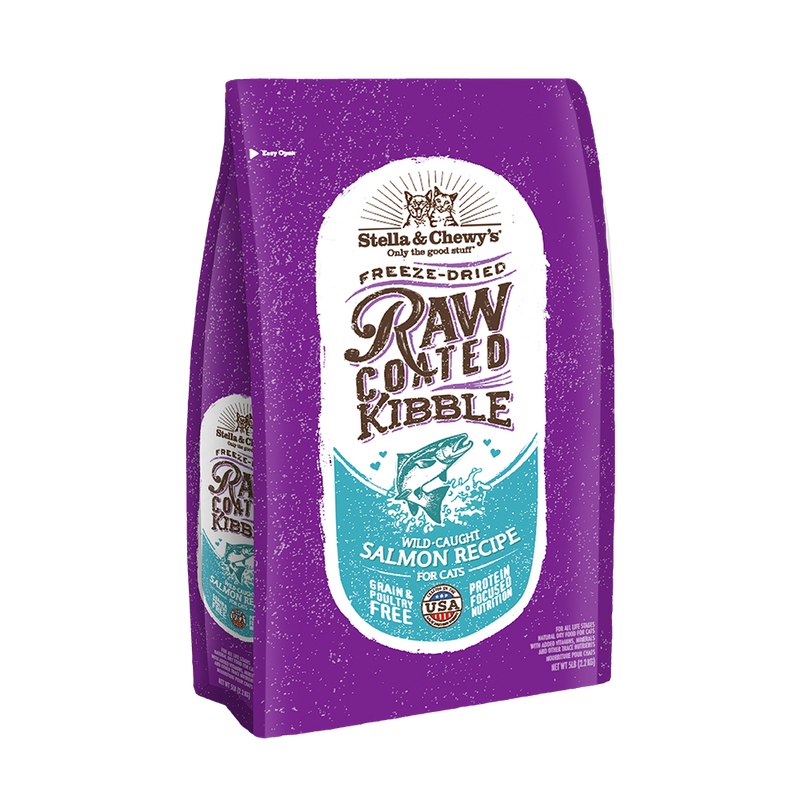 Stella & Chewy’s Freeze-Dried Raw Coated Kibble Salmon Dry Cat Food