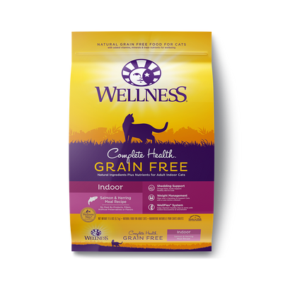 Wellness Complete Health Grain Free Indoor Salmon & Herring Dry Cat Food
