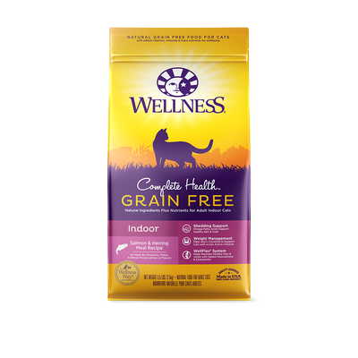Wellness Complete Health Grain Free Indoor Salmon & Herring Dry Cat Food