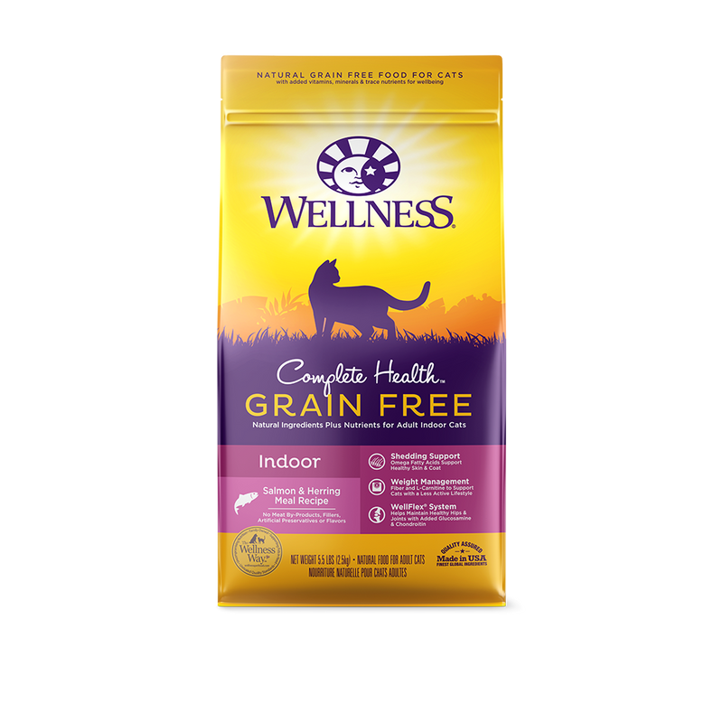 Wellness Complete Health Grain Free Indoor Salmon & Herring Dry Cat Food