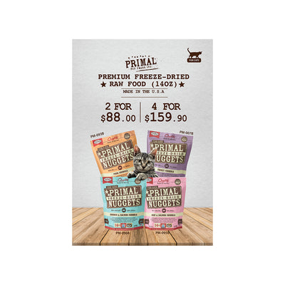 (Bundle Deal) Primal Freeze Dried Cat Food 14oz