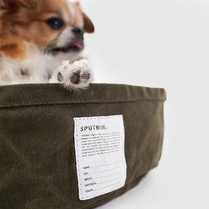 Sputnik Green Military Bed Reversible Pillow Pet Bed