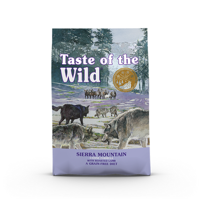 2 FOR $273.50: Taste of the Wild Sierra Mountain with Roasted Lamb Grain Free Dry Dog Food