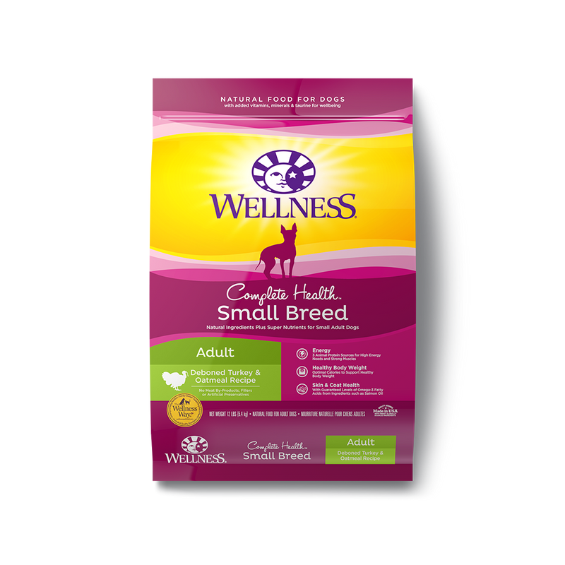 Wellness Complete Health Small Breed Adult Turkey & Oatmeal Dry Dog Food