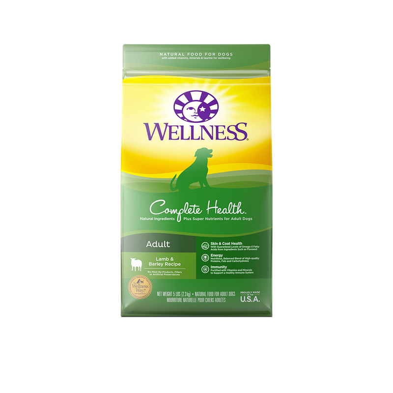 Wellness Complete Health Lamb & Barley Dry Dog Food